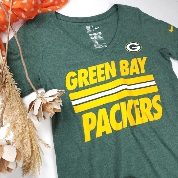 New Nike NFL Greenbay Packer Sweetheart Tee Shirt Sz M - Picture 2 of 9